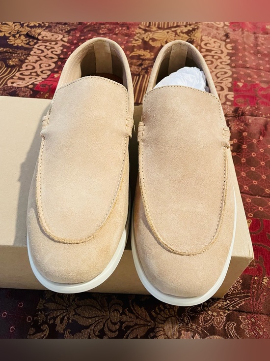 J. Crew Men\'s Light Tan Suede Slip-On Loafers main image 4
